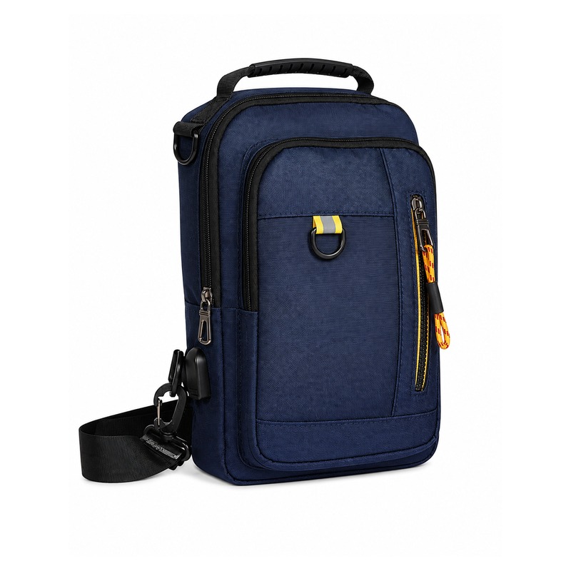 (image for) 2533 Navy Grained Polyester Multi-Wear Bag/ Backpack
